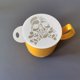 thumbnail image 3 of Juego de 20 piezas de galletas de café con forma de flor, plantilla hueca de calavera, plantilla de espuma extraída para café, uso versátil, 3 of 5