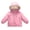 Pink, variant on Girls Puff Jackets with Hood Thick Full Zip Fleece Lined Warm Casual Long Sleeve Kids Winter Coats Black 8