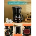 Gevi 5 Cups Small Coffee Maker, Compact Coffee Machine with Filter