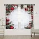 thumbnail image 4 of Yuarrent 2 Cortinas Rojas de Lujo para Ventanas Navideñas, Fáciles de Limpiar, con Diseño Estampado para Navidad en Salas de Estar y Cocinas Sombras de ventana 70 x 100 cm, 4 of 6