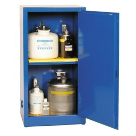 Eagle Safety Storage Cabinets - Eagle Cra-1906 Acid And Corrosive Safety Storage Cabinets - Blue One Door Manual Close One Shelf