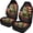 American Flag Design, variant on XYZCANDO 2 Pack Car Seat Covers for Interior Car Front Seat Covers Washable Soft, Truck Van Sedan Front Car Seat Covers, American Flag Turtle Print