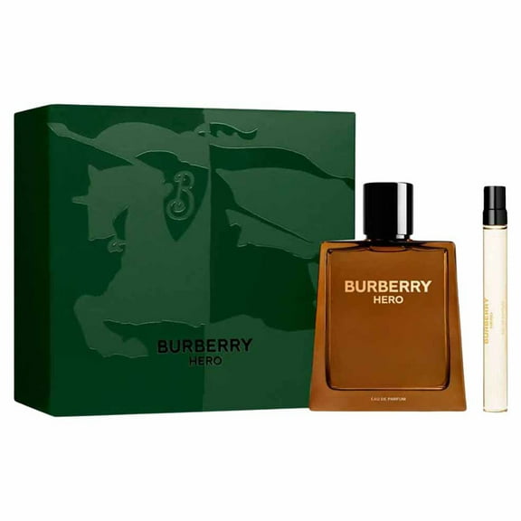 Burberry Hero for Men 2 PC Set: 3.3 oz Eau de Parfum  Spray   0.34 oz EDP Spray