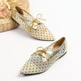 thumbnail image 3 of Oyedens Dress Shoes for Women Ladies Sexy Fashion Dot Pointed Toe Low Heel Dressy Shoes Summer Fall, 3 of 5