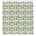thumbnail image 3 of Ambesonne Flamingo Shower Curtain, Fresh Exotic Jungle, 69"Wx84"L, Multicolor, 3 of 3
