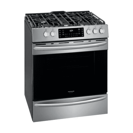 Frigidaire - Gallery 5.6 Cu. Ft. Freestanding Gas Convection Range with Self-Cleaning and Air Fry - Stainless steel