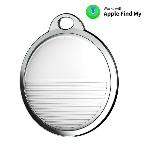 Graflsoa Smart Bluetooth Tracker for Luggage, Bags, and Pets with Apple Find My Integration, Replaceable Battery, and Global Positioning (4-Pack, White)