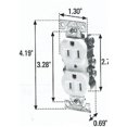 thumbnail image 1 of Cooper Wiring Devices 393702725 270W Duplex Ground Receptacle, 1 of 1