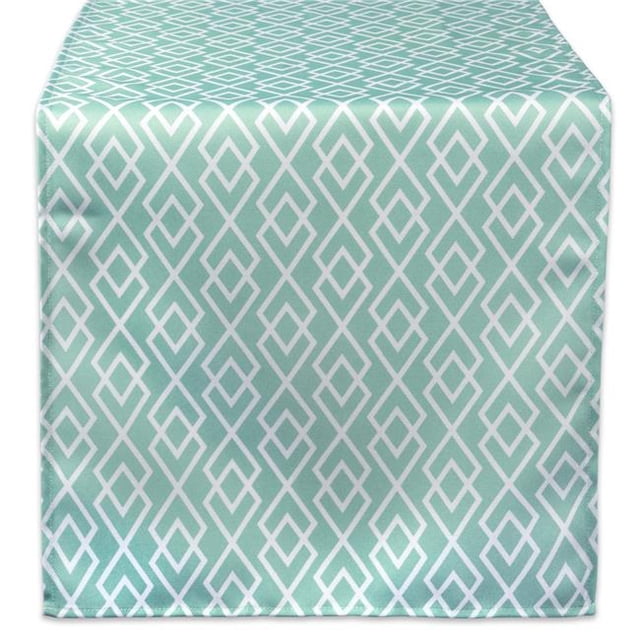 Design Imports CAMZ38601 14 x 72 Pouces Aqua Diamant Chemin de Table Extérieur