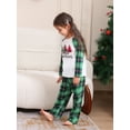 thumbnail image 4 of Hirigin Christmas Matching Pajamas Christmas Tree Print Long Sleeve Shirt and Elastic Plaid Pants Set Loungewear Soft Sleepwear, 4 of 10