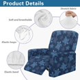 thumbnail image 5 of Binienty 4 Pack Turtle Recliner Chair Slipcover, Side Pocket Recliner Chair Covers with Storage Pockets High Elastic Reclining Sofa Cover for Home Living Room, 5 of 8