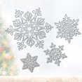 thumbnail image 2 of 4 Uds Navidad Copo Nieve Álbum Recortes Papel Tarjeta Diario Artesanía A Mano, 2 of 9