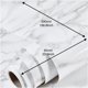 thumbnail image 1 of 1pc 23.6"x78.7" Glossy Marble Paper Granite Grey/White Roll Kitchen Countertop Cabinet Furniture Refurbishment Thick Wallpaper PVC Easy Removable Wall Decor, 1 of 5