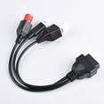 thumbnail image 2 of Youkk Motorcycle OBDII Diagnostics Connector Extension Cord Plastic 3in1 Fault Code Reader Adaptor Accessories OBD Auto Tools, 2 of 6