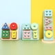 thumbnail image 4 of Ilustración educación temprana cuatro juegos de juguetes educativos para niños en forma de columna coordinación mano-ojo infantil sabiduría cuatro juegos de bloques de construcción en forma de columna, 4 of 5