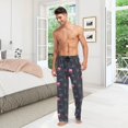 thumbnail image 6 of Top-kevin Multi- London City Bus Men's Pajama Pants Sleepwear Lounge Pajama Bottoms with Pockets, S M L XL XXL, 6 of 13