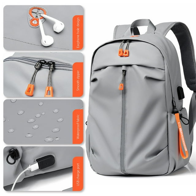 Mochila para portátil (1 unidad) bolsa de viaje para ordenador portátil (45 x 30 x 16 cm) mochila impermeable de tela Oxford almacenamiento organizado ideal para viajes de