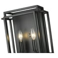 thumbnail image 4 of Z-lite Titania 2-Light Wall Sconce, Black and Brushed Nickel, 4 of 7