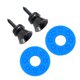 thumbnail image 1 of 2 Piezas de Cerraduras rrea de Guitarra rrea Pasadores de Extremo Cabeza Pna para Eléctricas Clásicas + azul Gloria Clavija de bloqueo de la correa de la guitarra Clavija, 1 of 3