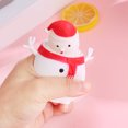 thumbnail image 6 of Stress Relief Toy, Interactive Snowman Toy, Christmas Stress Relief Squeeze Toy With Hidden Santa Surprise, Durable Soft PVC Material For Holiday Fun And Anxiety Relief, 6 of 7