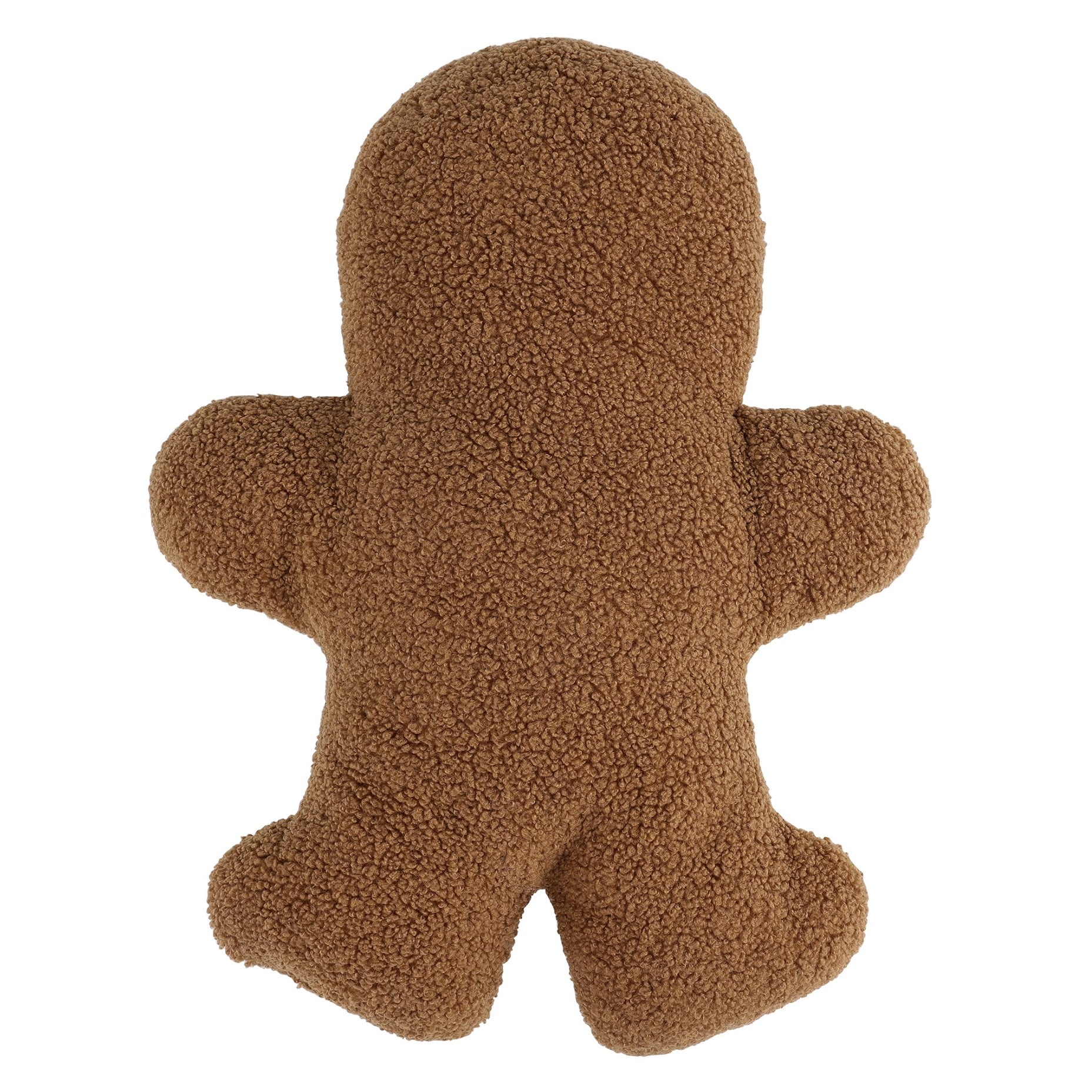 Greenland Home Fashions Decorative Holiday Honey Brown Gingerbread Man Toss Pillow