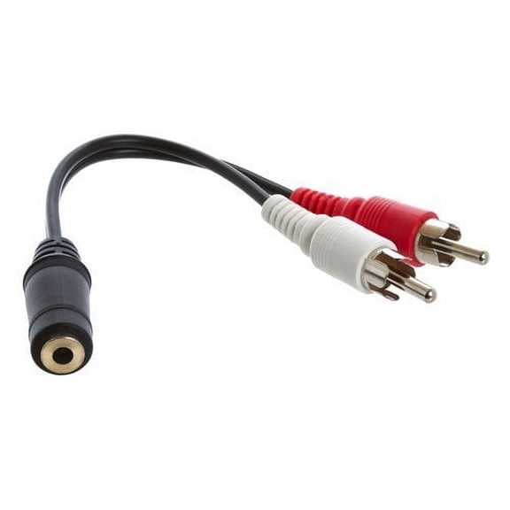 RiteAV 3.5mm Female to RCA Male - 6 inch