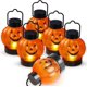 thumbnail image 1 of (6 piezas) Vela de calabaza para Halloween, llama parpadeante LED Dougie, velas que funcionan con pilas, para Halloween, decoración de jardín interior y exterior, 1 of 5