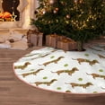 thumbnail image 5 of Sikiie Dachshund Going To Play Tennis Nativity Christmas Tree Skirt, Jesus Christian Winter Holiday Tree Mat Decoration(30-48IN)36", 5 of 6