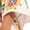 off-white, variant on Women's Printed Stand Collar Dress, 3/4 Sleeve Summer Casual Dress