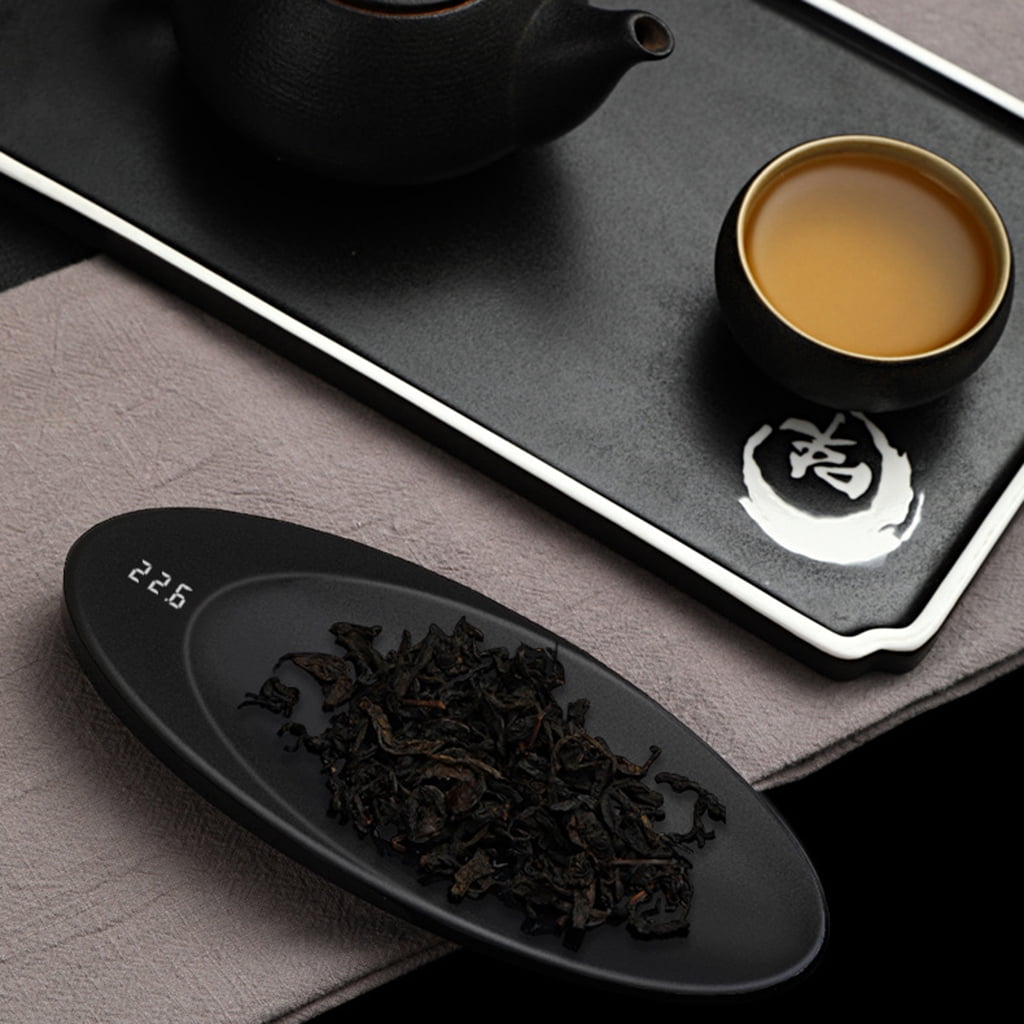 YESTUNE Tea Scale 0.1g Accuracy Scale Wood Color Creative Jewelry Electronic Scale
