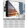 thumbnail image 7 of Outdoor TV Cover 30 to 32 Inch Weatherproof, Lake Blue White Geometric Waterproof TV Screen Protector for Outside Decor with Zipper and Pocket 30"L x 19"H&nbsp; , Modern Morocco Pattern, 7 of 7