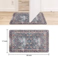 thumbnail image 6 of Boho Light Blue Carpet Door Mat 30 X 17 Inch Welcome Doormat Indoor Outdoor Entrance Floor Mat Non Slip Spring Summer Decor Rubber Mats, 6 of 6