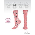 thumbnail image 6 of MeMoi Cup o' Cats Bamboo Blend Crew Socks - Womens - Female, 9-11, Pink, 6 of 7