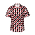 thumbnail image 1 of Balery Playing Cards Camisas hawaianas de manga corta para hombre, camisas playeras de corte holgado, camisas de vacaciones con botones,Medium, 1 of 7