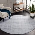 thumbnail image 3 of SAFAVIEH Tacoma Nelson Traditional Machine Washable Area Rug, Light Grey/Grey, 6' x 6' Round, 3 of 8