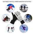 thumbnail image 3 of Gants d'Hiver -20 Gants Thermiques Gants Chauds pour Temps Froid Gants de Course Gants de Vélo à Écran Tactile pour Hommes Femmes Adaptés pour la Randonnée Conduite, Large Utilisation, 3 of 6