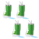 thumbnail image 1 of 4 Botellas Térmicas de 887 ml (30 onzas) con Doble Pared y Aislamiento al Vacío | Acero Inoxidable Anti-Óxido y Anti-Condensación | con Juego Completo de Pajitas de Acero Inoxidable,verde, 1 of 18