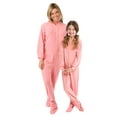 thumbnail image 3 of Big Feet Pajama's Pink Micro-polar Fleece Adult Footed Pajamas Sleeper NO Drop Seat, 3 of 5