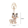thumbnail image 6 of Mightlink Cartoon Cat Pendant Keychain Sparkling Colorful Inlaid Car Keyring Backpack Bag Charm Keychain, 6 of 7