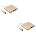 thumbnail image 3 of Concentrador USB 3,1 Tholdsy 3 en 1 compatible con HDMI color Oro 2piezas, 3 of 6