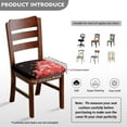thumbnail image 5 of Love Heart Square Chair Cushion Cover Wear Resistant Seat Cushion Cover for Dining Chair Office Chair Upholstered Chair Seat Protective Slipcover Home Decoration, 5 of 5