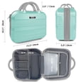 thumbnail image 3 of Estuche de viaje para maquillaje GigabitBest, carcasa rígida de 14 pulgadas, color verde ópalo, 3 of 9