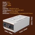 thumbnail image 2 of Acekid Chocolate Tempering Machine 1.5L 3-Tank Melting Pot Temp Control 32~176°F 800W Stainless Steel Commercial, 2 of 7