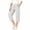 White, variant on Generic Cargo Capris for Tween Girls Lightweight Outdoor Quick Dry Hiking Pants Pockets Kids Baggy Elastic Waist Travel Capri Pants