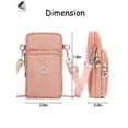 thumbnail image 2 of PULLIMORE Womens Small Crossbody Shoulder Bags Casual Nylon Phone Purse Handbag Wallet (Purple), 2 of 9