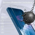 thumbnail image 4 of KOMI for Google Pixel 8a Case, Silicone Phone Case with 1 Screen Protector, Soft Anti-Scratch Microfiber Lining, Full Body Shockproof Slim Cover Support Wireless Charging, Navy Blue, 4 of 5