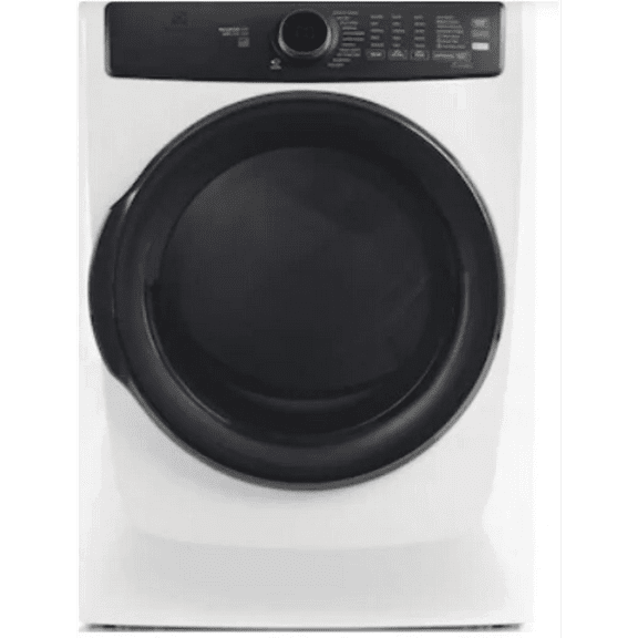 Electrolux  27 Inch Front Load Electric Dryer with 8.0 cu ft Capacity, Perfect Steam, LuxCare Dry in White ELFE7738AW