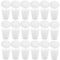 thumbnail image 4 of 50 Clear Plastic Cups with Lids 380ML for Drinks & Smoothies, 4 of 6