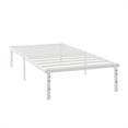 Mainstays 14'' HeavyDuty Steel Slat Twin Platform Bed Frame, White