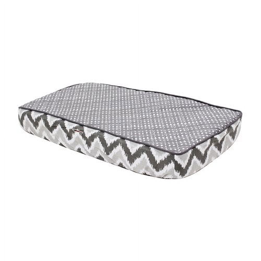 Bacati - Mix N Match Chevron/Dots Gray Neutral Quilted Changing Pad Cover